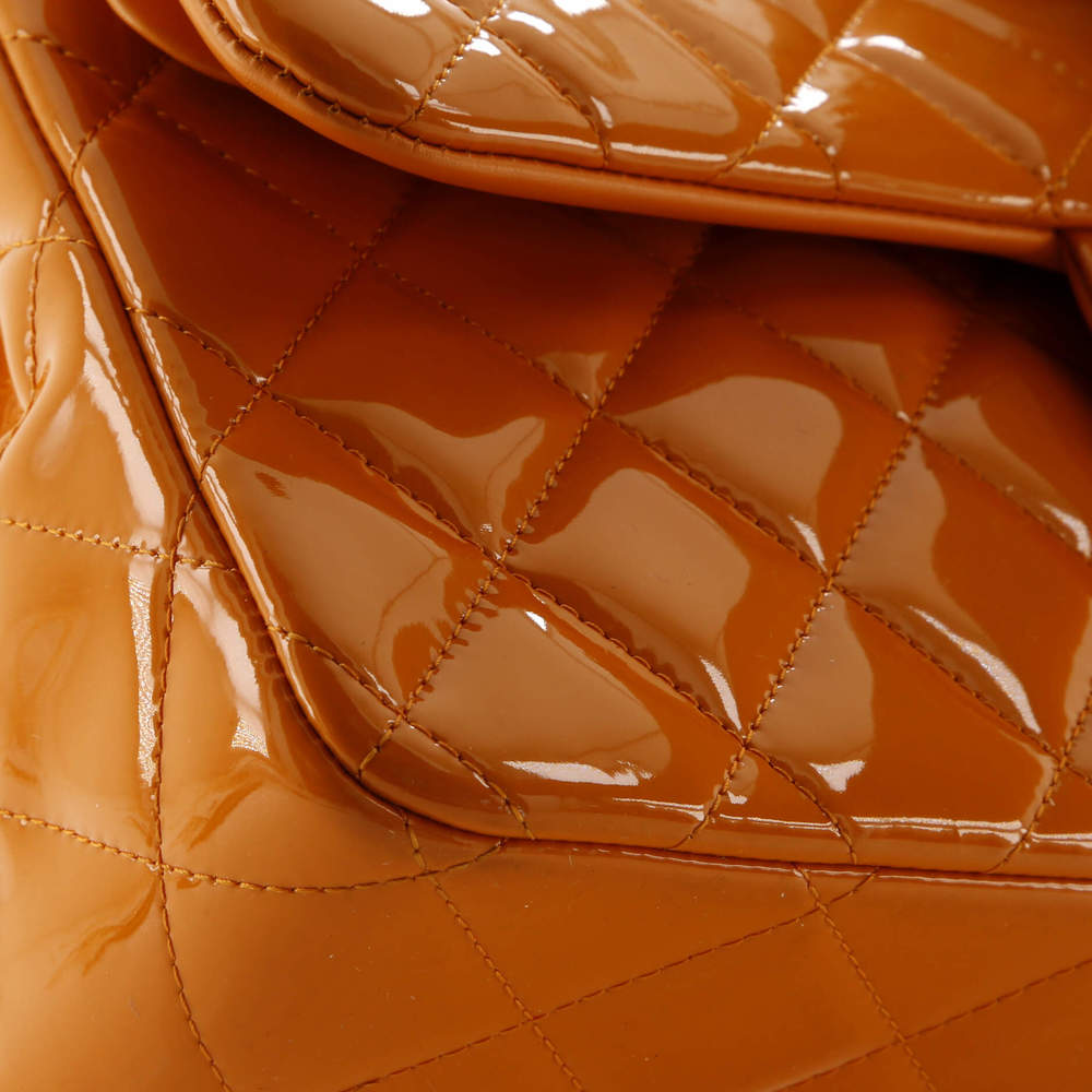 Chanel Jumbo Classic Double Flap Bag Quilted Patent - Picture 7 of 8